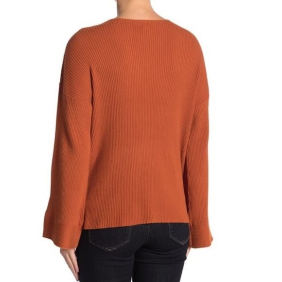 Free Press V-Neck Ribbed Sweater - Picture 2 of 6